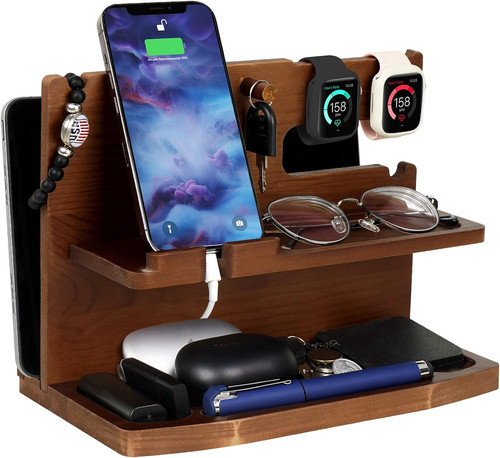 Alivebyte wooden phone docking - wooden,