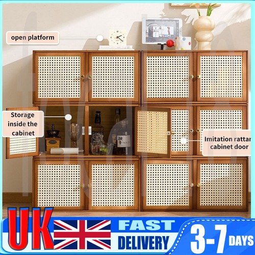 Bamboo storage cabinet unit - cabinet,