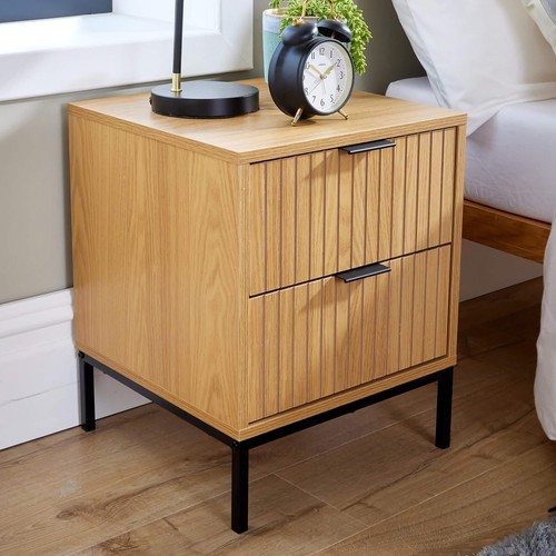 Contemporary wooded bedside - contemporary,