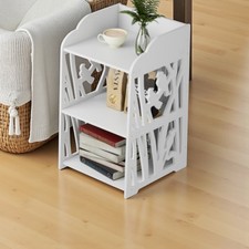 3-Tier Bedside Table Storage
