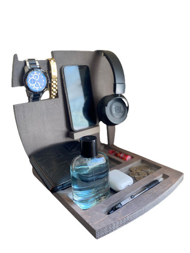Wooden docking station desk - docking,