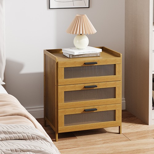 Bamboo nightstand with - bamboo, 3