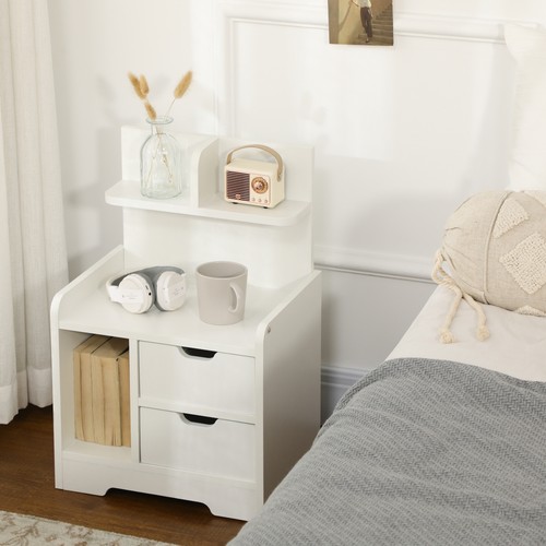 Bedside table with drawers - table,