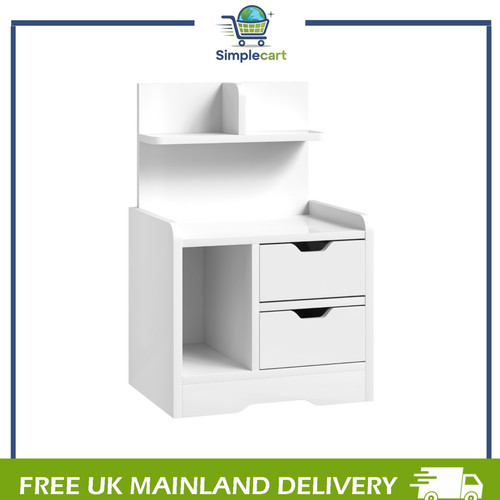Bedside table with drawers - bedside, 2