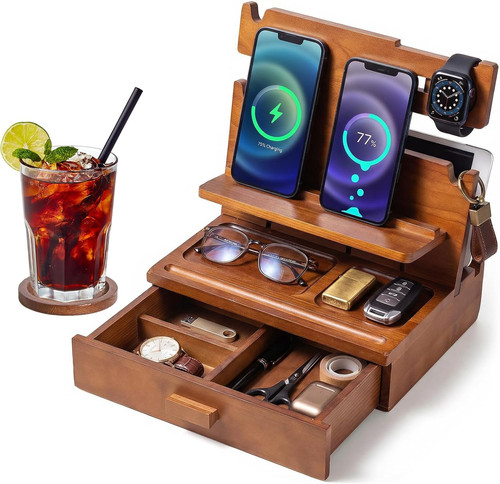 Wooden desk bedside table - wooden,
