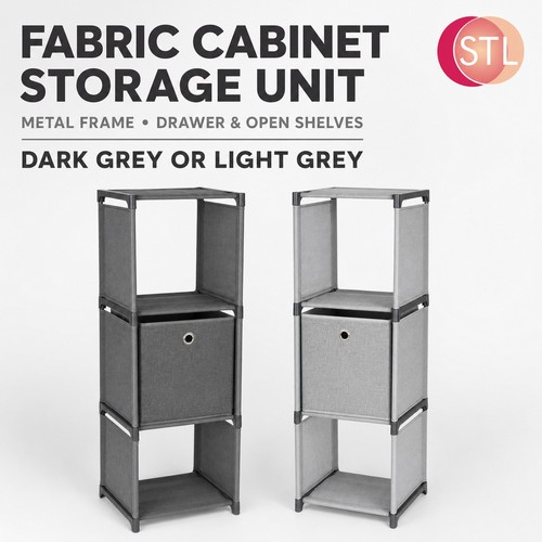 Fabric storage drawers cabinet - fabric,