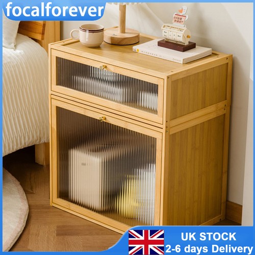Stackable bamboo bedside side - stackable,
