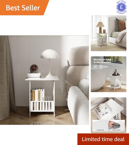 Stylish white nightstand table - stylish,
