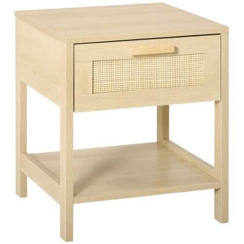 Homcom nightstand bedside - nightstand,