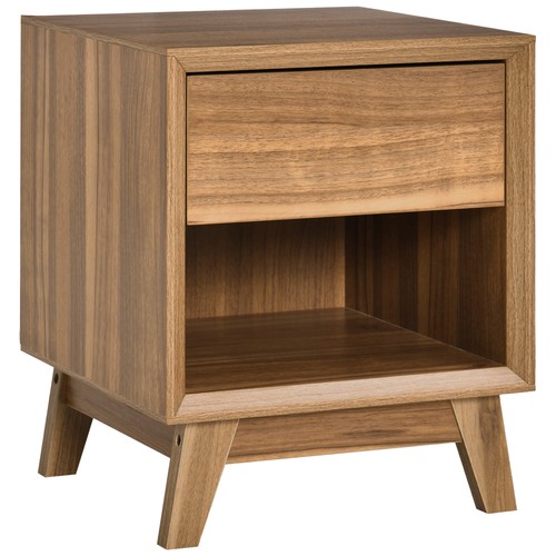 Homcom bedside table - bedside, storage