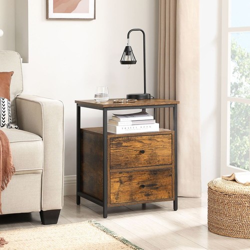 Industrial bedside table - table, with