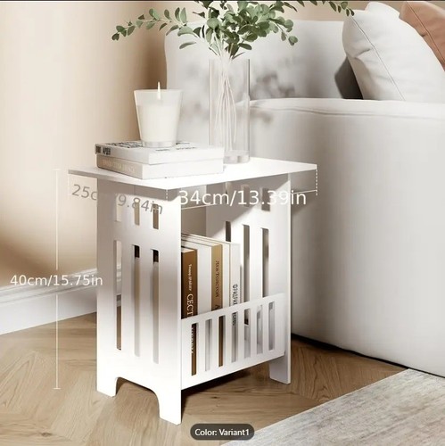 Bedside table white cabinet - bedside,