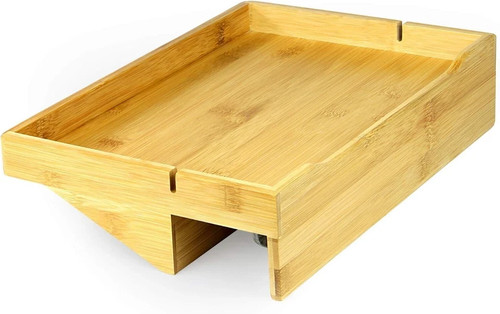 Bamboo bedside hanging tray - bamboo,