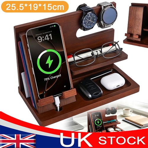 Wooden docking station - wooden, mobile