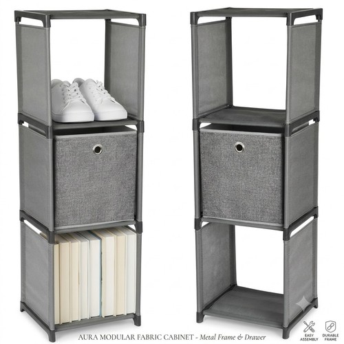 Fabric cabinet storage unit - fabric,