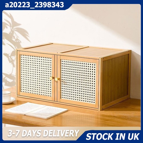 Bamboo storage cabinet bedside - storage,