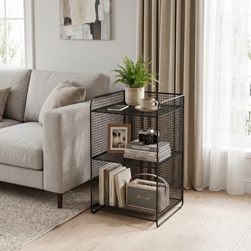 Tier metal end table - 3-tier,