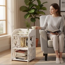 3-Tier Bedside Table Storage