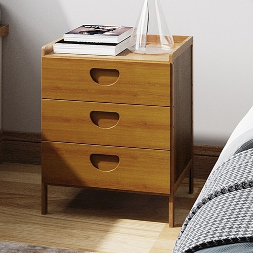 Drawer wooden bedside table - drawer,