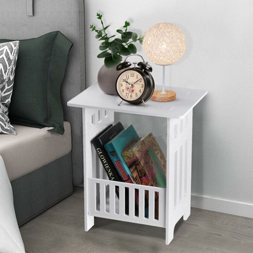 White side table small - white,