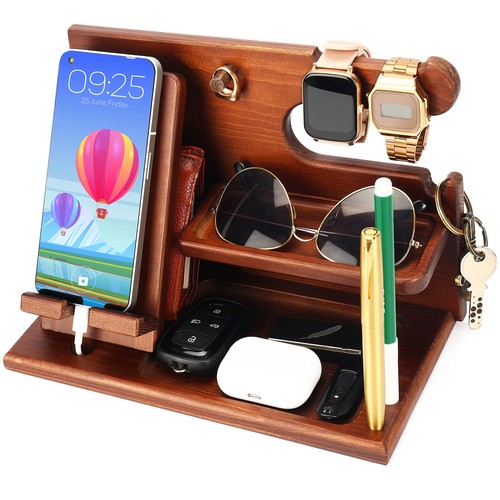 Wooden phone docking - docking, station