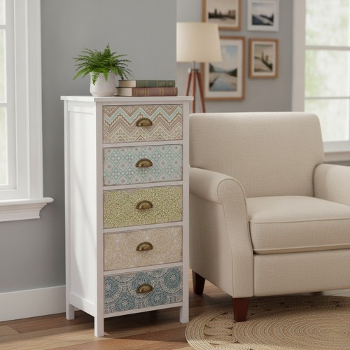 Vintage style drawer - 5-drawer, storage